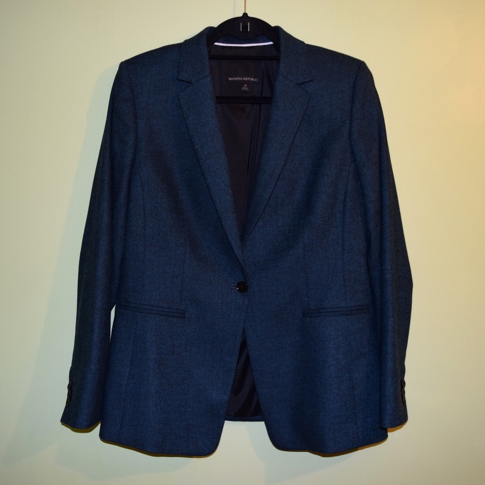 Banana Republic Tweed Blazer jacket 12